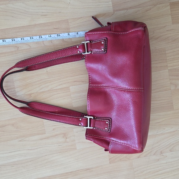 Fossil Red Blackburn Shoulder Leather Bag - Picture 16 of 16
